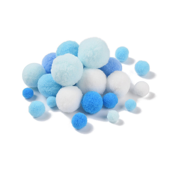PandaHall Polyester Ball Decoration, Pom Pom Ball, For DIY Craft, Light Sky Blue, 0.8~3cm, about 100pcs/set Polyester Round
PandaHall Polyester Ball Decoration, Pom Pom Ball, For DIY Craft, Light Sky Blue, 0.8~3cm, about 100pcs/set Polyester Round