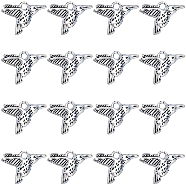 PandaHall SUNNYCLUE 100PCS Tibetan Style Alloy Hummingbird Charms Pendants, Cadmium Free & Lead Free, Antique Silver, 12x17x3mm, Hole: 2mm...
PandaHall SUNNYCLUE 100PCS Tibetan Style Alloy Hummingbird Charms Pendants, Cadmium Free & Lead Free, Antique Silver, 12x17x3mm, Hole: 2mm...