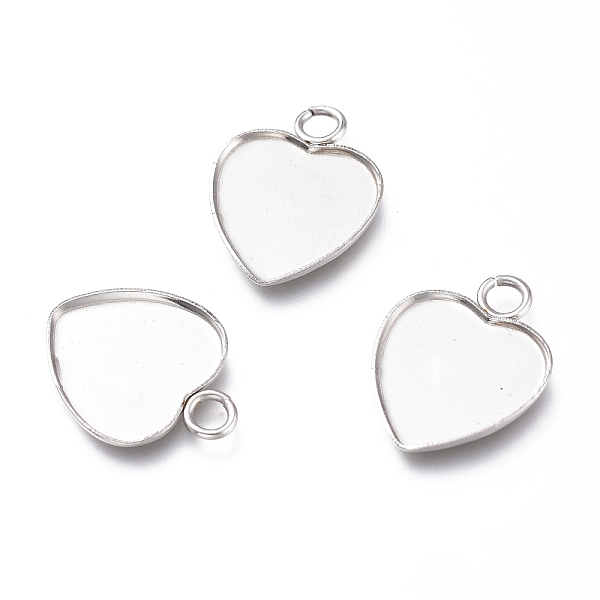 PandaHall 304 Stainless Steel Pendant Cabochons Settings for Fashion Jewelry, Plain Edge Bezel Cups, Heart, Stainless Steel Color, Tray...
PandaHall 304 Stainless Steel Pendant Cabochons Settings for Fashion Jewelry, Plain Edge Bezel Cups, Heart, Stainless Steel Color, Tray...