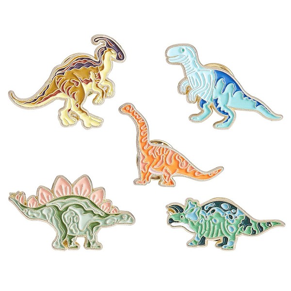 PandaHall 5Pcs 5 Style Dinosaurs Enamel Pins, Platinum Alloy Badges for Backpack Clothes, Mixed Color, 22.5~33.6x17~28mm, 1Pc/style..., Multicolor
PandaHall 5Pcs 5 Style Dinosaurs Enamel Pins, Platinum Alloy Badges for Backpack Clothes, Mixed Color, 22.5~33.6x17~28mm, 1Pc/style..., Multicolor