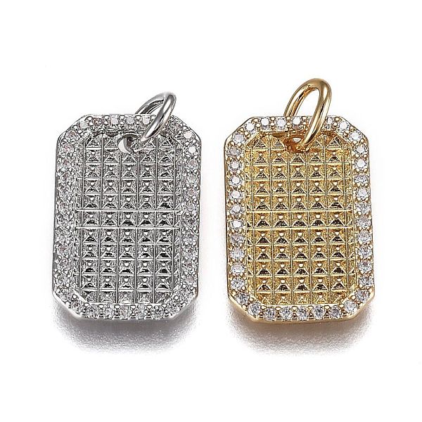 PandaHall Eco-Friendly Brass Micro Pave Clear Cubic Zirconia Pendants, with Jump Rings, Long-Lasting Plated, Rectangle, Mixed Color...
PandaHall Eco-Friendly Brass Micro Pave Clear Cubic Zirconia Pendants, with Jump Rings, Long-Lasting Plated, Rectangle, Mixed Color...