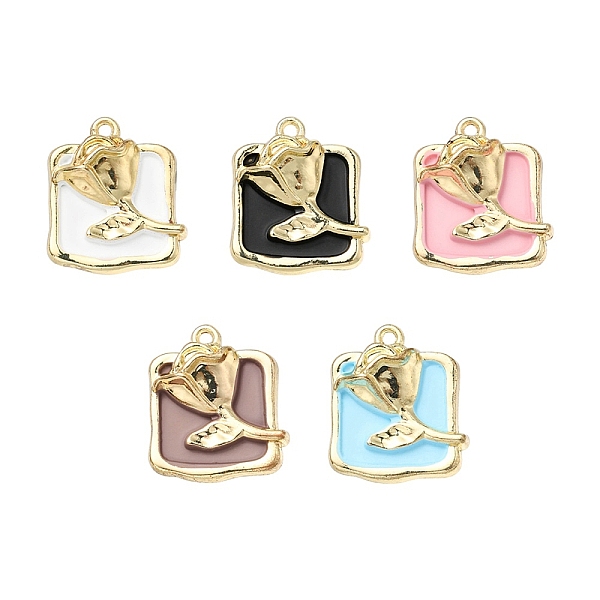 PandaHall 5Pcs Rack Plating Alloy Enamel Pendants, Cadmium Free & Lead Free, Rectangle with Rose, Mixed Color, 21.5x19x6mm, Hole: 1.6mm..., Multicolor
PandaHall 5Pcs Rack Plating Alloy Enamel Pendants, Cadmium Free & Lead Free, Rectangle with Rose, Mixed Color, 21.5x19x6mm, Hole: 1.6mm..., Multicolor