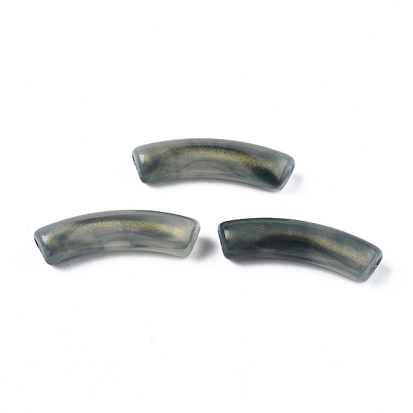 PandaHall Opaque Acrylic Beads, Two Tone Color, with Glitter Powder, Curved Tube, Dark Slate Gray, 32x10x8mm, Hole: 1.8mm, about 345pcs/500g...
PandaHall Opaque Acrylic Beads, Two Tone Color, with Glitter Powder, Curved Tube, Dark Slate Gray, 32x10x8mm, Hole: 1.8mm, about 345pcs/500g...