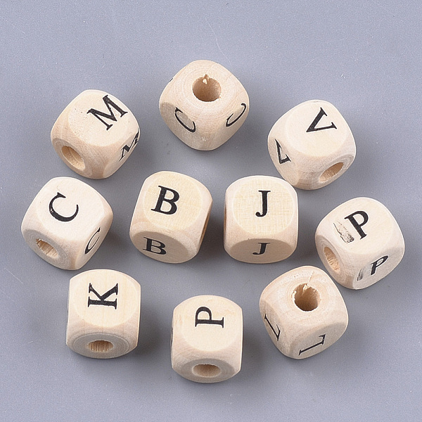 PandaHall Natural Wooden European Beads, Horizontal Hole, Large Hole Beads, Undyed, Cube with Letter, Antique White, 10x9.5x9.5mm, Hole: 4mm..., Orange
PandaHall Natural Wooden European Beads, Horizontal Hole, Large Hole Beads, Undyed, Cube with Letter, Antique White, 10x9.5x9.5mm, Hole: 4mm..., Orange