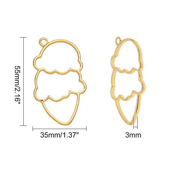 PandaHall Olycraft Alloy Open Back Bezel Pendants, For DIY UV Resin, Epoxy Resin, Pressed Flower Jewelry, Ice Cream, Mixed Color, 55x35mm, 5...
PandaHall Olycraft Alloy Open Back Bezel Pendants, For DIY UV Resin, Epoxy Resin, Pressed Flower Jewelry, Ice Cream, Mixed Color, 55x35mm, 5...
