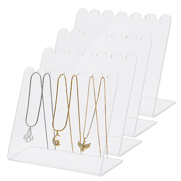 PandaHall Transparent Acrylic Slant Back Necklace Display Stands, Tabletop Necklace Organizer Holder, Rectangle, Clear, 4.7x12x9cm Acrylic...
PandaHall Transparent Acrylic Slant Back Necklace Display Stands, Tabletop Necklace Organizer Holder, Rectangle, Clear, 4.7x12x9cm Acrylic...