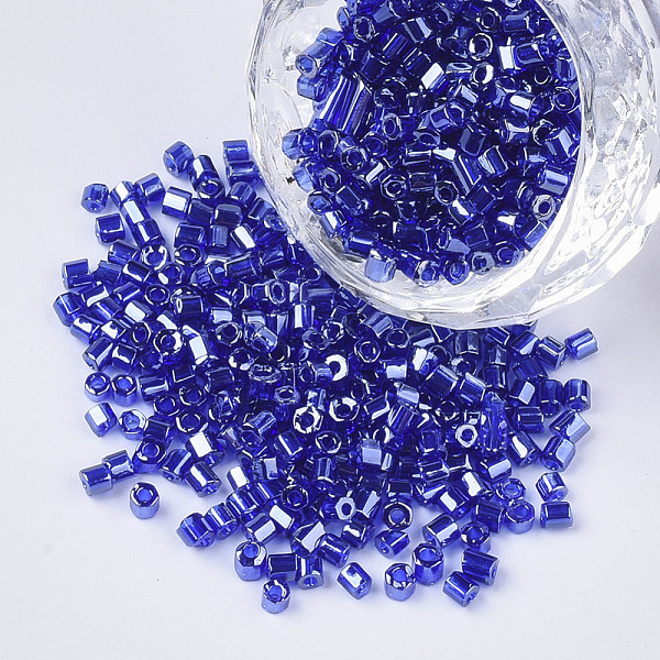 PandaHall 8/0 Two Cut Glass Seed Beads, Hexagon, Transparent Colours Luster, Blue, 2.5~3x2.5mm, Hole: 0.9mm, about 15000pcs/bag Glass Blue
PandaHall 8/0 Two Cut Glass Seed Beads, Hexagon, Transparent Colours Luster, Blue, 2.5~3x2.5mm, Hole: 0.9mm, about 15000pcs/bag Glass Blue