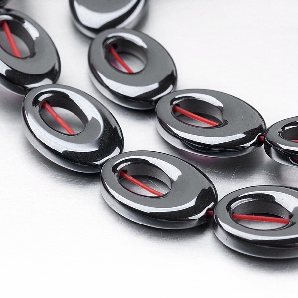 PandaHall Non-magnetic Synthetic Hematite Beads Strands, Oval, 14x10x3mm, Hole: 1mm, about 29pcs/strand, 15.7 inch(40cm) Non-magnetic...
PandaHall Non-magnetic Synthetic Hematite Beads Strands, Oval, 14x10x3mm, Hole: 1mm, about 29pcs/strand, 15.7 inch(40cm) Non-magnetic...