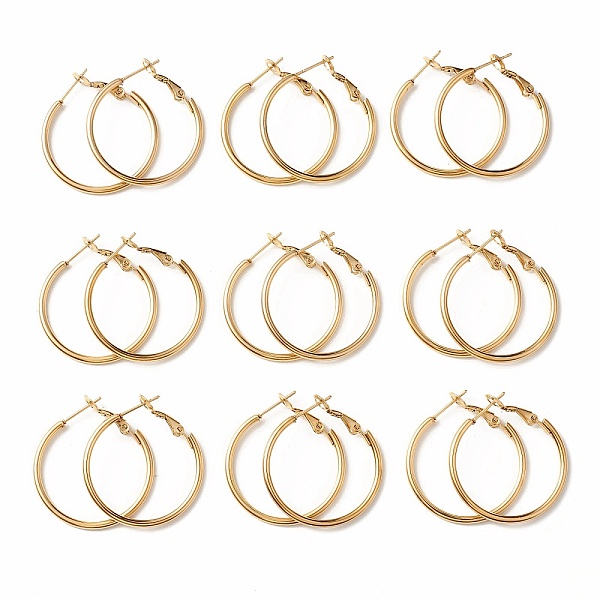 PandaHall Vacuum Plating 304 Stainless Steel Hoop Earrings, Golden, 12 Gauge, 30x2mm, Pin: 0.8mm 304 Stainless Steel
PandaHall Vacuum Plating 304 Stainless Steel Hoop Earrings, Golden, 12 Gauge, 30x2mm, Pin: 0.8mm 304 Stainless Steel