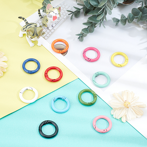 PandaHall Spring O Rings, 24pcs 12 Colors 1 Inch(25mm) Alloy Trigger Round Snap Buckle Spring Keyring Buckle Snap Hooks O Rings Buckles for..., Multicolor
PandaHall Spring O Rings, 24pcs 12 Colors 1 Inch(25mm) Alloy Trigger Round Snap Buckle Spring Keyring Buckle Snap Hooks O Rings Buckles for..., Multicolor