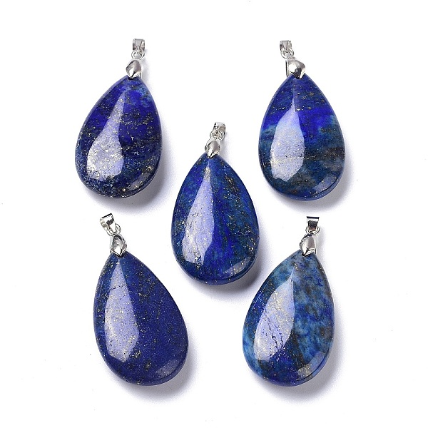 PandaHall Natural Lapis Lazuli Pendants, with Brass Finding, Teardrop, 35x20x7.5~9mm, Hole: 4x3.5mm Lapis Lazuli Teardrop
PandaHall Natural Lapis Lazuli Pendants, with Brass Finding, Teardrop, 35x20x7.5~9mm, Hole: 4x3.5mm Lapis Lazuli Teardrop
