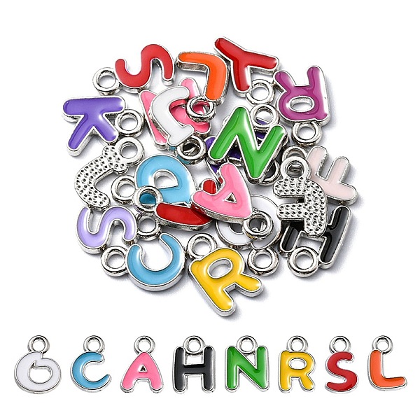 PandaHall 20Pcs Alloy Pendants, with Enamel, Mixed Color Random Letter Charm, Platinum, 10x7~9x1.5mm, Hole: 1.6mm Alloy+Enamel Letter..., Multicolor
PandaHall 20Pcs Alloy Pendants, with Enamel, Mixed Color Random Letter Charm, Platinum, 10x7~9x1.5mm, Hole: 1.6mm Alloy+Enamel Letter..., Multicolor