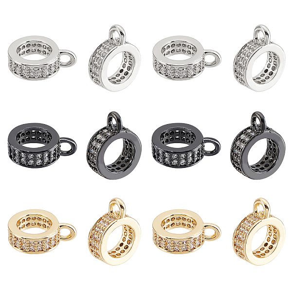 PandaHall SUPERFINDINGS 12Pcs 3 Colors Brass Hanger Links Clear Cubic Zirconia Dangle Hanger Beads Tube Bail Beads for Charm European...
PandaHall SUPERFINDINGS 12Pcs 3 Colors Brass Hanger Links Clear Cubic Zirconia Dangle Hanger Beads Tube Bail Beads for Charm European...