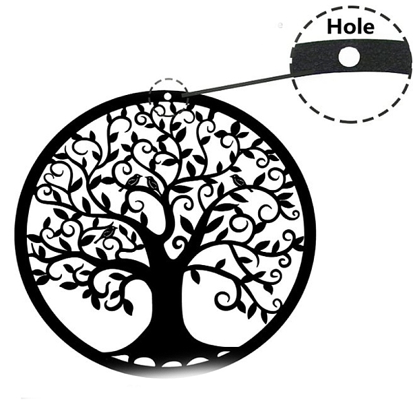 PandaHall Metal Wall Art, Iron Tree of Life Wall Decor, for Bedroom Living Room Decoration, Black, 280mm Iron Flat Round Black
PandaHall Metal Wall Art, Iron Tree of Life Wall Decor, for Bedroom Living Room Decoration, Black, 280mm Iron Flat Round Black