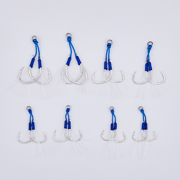 PandaHall SUPERFINDINGS 4 Sizes Double Fishing Assist Hooks Kit 8pcs Blue Seal Slow Fast Fall Jigs Fishing Hook Sea Fishing Jigging Lures...
PandaHall SUPERFINDINGS 4 Sizes Double Fishing Assist Hooks Kit 8pcs Blue Seal Slow Fast Fall Jigs Fishing Hook Sea Fishing Jigging Lures...