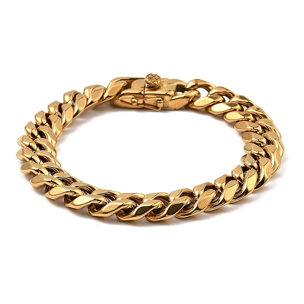 PandaHall Ion Plating(IP) 304 Stainless Steel Cuban Link Chain Bracelet, Golden, 9-1/8 inch(23.3cm) 304 Stainless Steel
PandaHall Ion Plating(IP) 304 Stainless Steel Cuban Link Chain Bracelet, Golden, 9-1/8 inch(23.3cm) 304 Stainless Steel