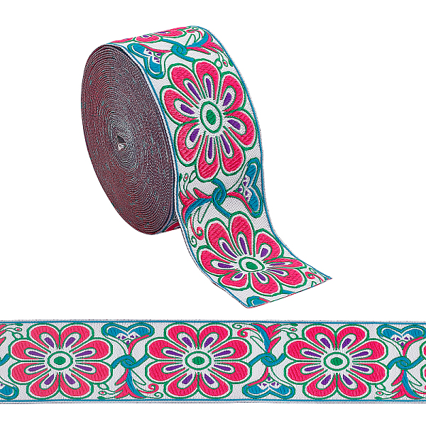 PandaHall 7.7 Yards/7m Floral Jacquard Ribbon, 2 inch/50mm Ethnic Jacquard Polyester Ribbon Embroidered Woven Ribbon Trim for Sewing DIY...
PandaHall 7.7 Yards/7m Floral Jacquard Ribbon, 2 inch/50mm Ethnic Jacquard Polyester Ribbon Embroidered Woven Ribbon Trim for Sewing DIY...