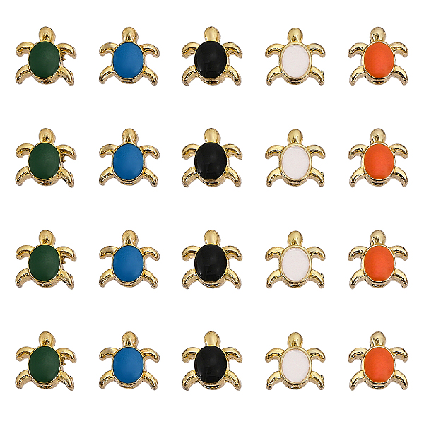 PandaHall CHGCRAFT 20Pcs 5 Colors Alloy Enamel Beads, Golden, Tortoise, Mixed Color, 8x8x6mm, Hole: 1.6mm, 4pcs/color Alloy+Enamel Tortoise..., Multicolor
PandaHall CHGCRAFT 20Pcs 5 Colors Alloy Enamel Beads, Golden, Tortoise, Mixed Color, 8x8x6mm, Hole: 1.6mm, 4pcs/color Alloy+Enamel Tortoise..., Multicolor