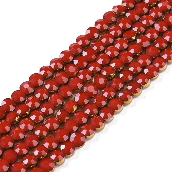 PandaHall Electroplate Glass Beads Strands, Faceted, Flat Round, Crimson, 4x4.5x3.5mm, Hole: 0.8mm, about 74pcs/strand, 11.73''(29.8cm)..., Pink
PandaHall Electroplate Glass Beads Strands, Faceted, Flat Round, Crimson, 4x4.5x3.5mm, Hole: 0.8mm, about 74pcs/strand, 11.73''(29.8cm)..., Pink