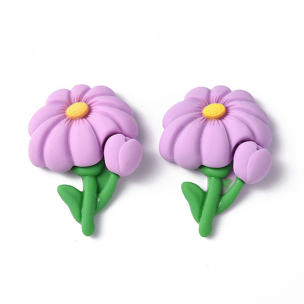 PandaHall Opaque Resin Cabochons, Flower Pattern, 31x23.5x8.5mm Resin Flower Purple
PandaHall Opaque Resin Cabochons, Flower Pattern, 31x23.5x8.5mm Resin Flower Purple