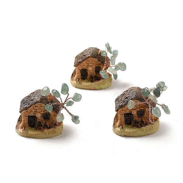 PandaHall Natural Green Aventurine Chips Tree Decorations, Resin House Base Copper Wire Feng Shui Energy Stone Gift for Home Desktop...
PandaHall Natural Green Aventurine Chips Tree Decorations, Resin House Base Copper Wire Feng Shui Energy Stone Gift for Home Desktop...