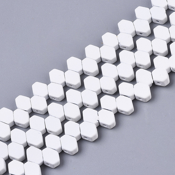 PandaHall Spray Painted Non-magnetic Synthetic Hematite Multi-Strand Links, for Tile Elastic Bracelets Making, Hexagon, White, 7x5.5x3mm...
PandaHall Spray Painted Non-magnetic Synthetic Hematite Multi-Strand Links, for Tile Elastic Bracelets Making, Hexagon, White, 7x5.5x3mm...