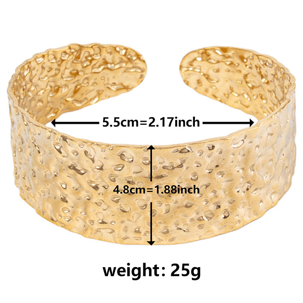 PandaHall Vintage Hammered 304 Stainless Steel Cuff Bangles for Women Stainless Steel
PandaHall Vintage Hammered 304 Stainless Steel Cuff Bangles for Women Stainless Steel