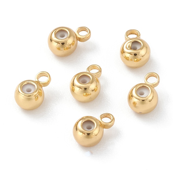 PandaHall Brass Tube Bails, Loop Bails, Bail Beads, with Rubber Inside, Long-Lasting Plated, Round, Real 18K Gold Plated, 6x4x3mm, Hole...
PandaHall Brass Tube Bails, Loop Bails, Bail Beads, with Rubber Inside, Long-Lasting Plated, Round, Real 18K Gold Plated, 6x4x3mm, Hole...