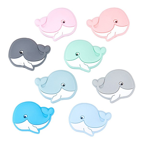 PandaHall GOMAKERER 8Pcs 8 Colors Dolphin Food Grade Eco-Friendly Silicone Beads, Chewing Beads For Teethers, DIY Nursing Necklaces Making..., Multicolor
PandaHall GOMAKERER 8Pcs 8 Colors Dolphin Food Grade Eco-Friendly Silicone Beads, Chewing Beads For Teethers, DIY Nursing Necklaces Making..., Multicolor