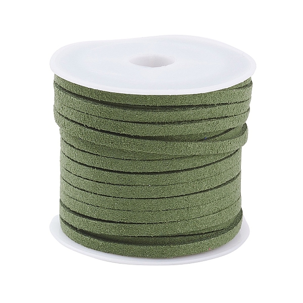 PandaHall Faux Suede Cord, Faux Suede Lace, Olive Drab, 3x1.5mm, about 5.46 yards(5m)/roll Faux Suede Green
PandaHall Faux Suede Cord, Faux Suede Lace, Olive Drab, 3x1.5mm, about 5.46 yards(5m)/roll Faux Suede Green