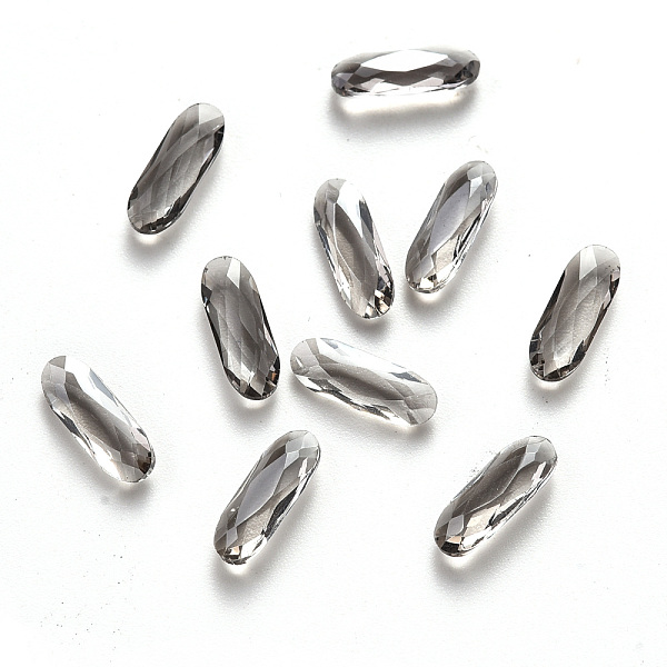 PandaHall Oval Transparent Glass Cabochons, Nail Art Decoration Accessories, Faceted, Light Grey, 11x4x3mm Glass Oval
PandaHall Oval Transparent Glass Cabochons, Nail Art Decoration Accessories, Faceted, Light Grey, 11x4x3mm Glass Oval
