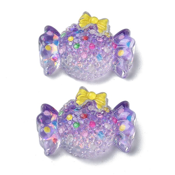 PandaHall Transparent Epoxy Resin Decoden Cabochons, with Paillettes, Candy with Bowknot, Medium Purple, 16x23x7.5mm Epoxy Resin Candy
PandaHall Transparent Epoxy Resin Decoden Cabochons, with Paillettes, Candy with Bowknot, Medium Purple, 16x23x7.5mm Epoxy Resin Candy