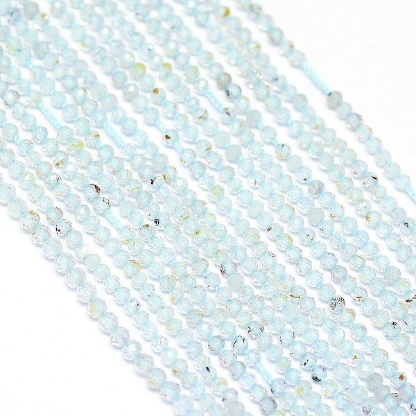 PandaHall Natural Blue Topaz Beads Strands, Faceted, Round, 2mm, Hole: 0.5mm, about 170~180pcs/strand, 12.9 inch~13.3 inch(330~340mm) Topaz...
PandaHall Natural Blue Topaz Beads Strands, Faceted, Round, 2mm, Hole: 0.5mm, about 170~180pcs/strand, 12.9 inch~13.3 inch(330~340mm) Topaz...