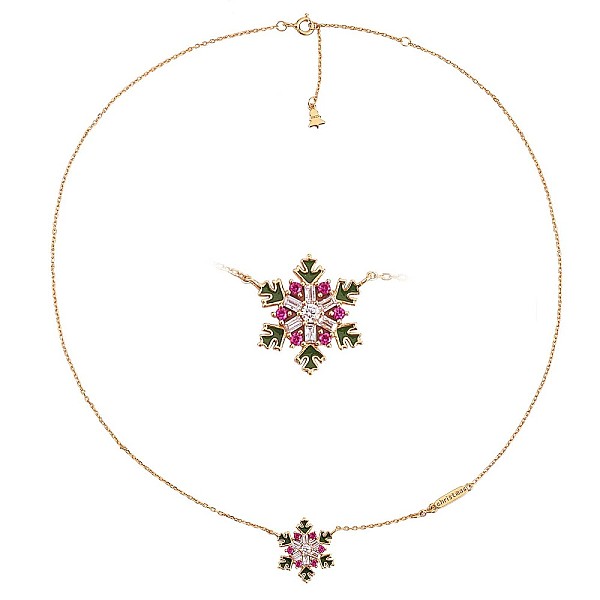 PandaHall Colorful Cubic Zirconia Christmas Snowflake Pendant Necklace, 925 Sterling Silver Jewelry for Women, Real 18K Gold Plated, 15.35...
PandaHall Colorful Cubic Zirconia Christmas Snowflake Pendant Necklace, 925 Sterling Silver Jewelry for Women, Real 18K Gold Plated, 15.35...