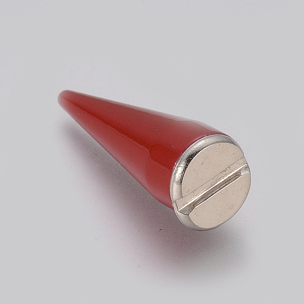 PandaHall Brass Rivets, Rivets, For Punk Jewelry, Cone, Platinum, 21x7mm Brass Cone Red
PandaHall Brass Rivets, Rivets, For Punk Jewelry, Cone, Platinum, 21x7mm Brass Cone Red
