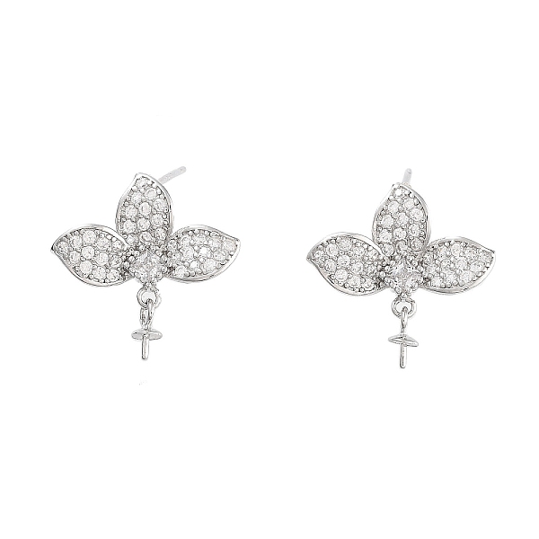 PandaHall Flower Rhodium Plated 925 Sterling Silver Micro Pave Cubic Zirconia Stud Earring Findings, with Pinch Bails and S925 Stamp, for...
PandaHall Flower Rhodium Plated 925 Sterling Silver Micro Pave Cubic Zirconia Stud Earring Findings, with Pinch Bails and S925 Stamp, for...