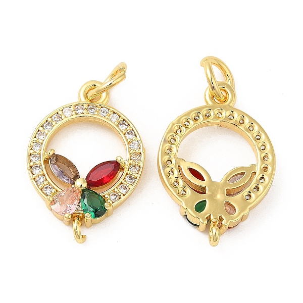 PandaHall Rack Plating Brass Pave Cubic Zirconia Pendants, Ring Charms with Flower, Long-Lasting Plated, Lead Free & Cadmium Free, Real 18K..., Clear
PandaHall Rack Plating Brass Pave Cubic Zirconia Pendants, Ring Charms with Flower, Long-Lasting Plated, Lead Free & Cadmium Free, Real 18K..., Clear