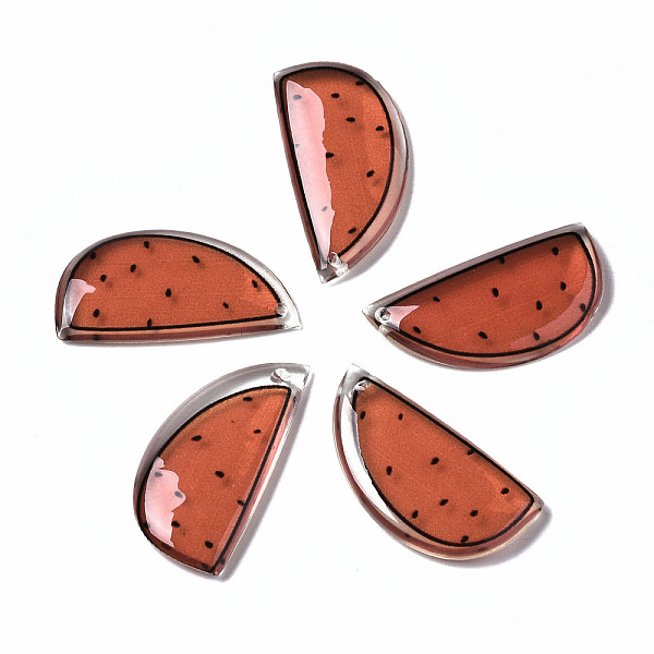 PandaHall Epoxy Resin Pendants, Watermelon, Coral, 26x13x3mm, Hole: 0.8mm Epoxy Resin Fruit Red
PandaHall Epoxy Resin Pendants, Watermelon, Coral, 26x13x3mm, Hole: 0.8mm Epoxy Resin Fruit Red