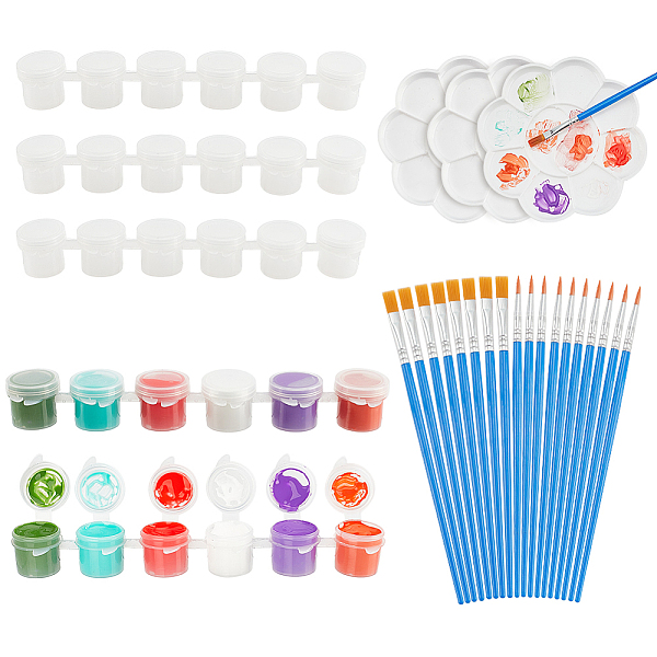 PandaHall PH Empty Paint Pots with Brushes, Watercolor Pigment Sets Including 25 Strips 150pcs Paint Pots with Lids 20pcs Paint Brushes &..., Multicolor
PandaHall PH Empty Paint Pots with Brushes, Watercolor Pigment Sets Including 25 Strips 150pcs Paint Pots with Lids 20pcs Paint Brushes &..., Multicolor