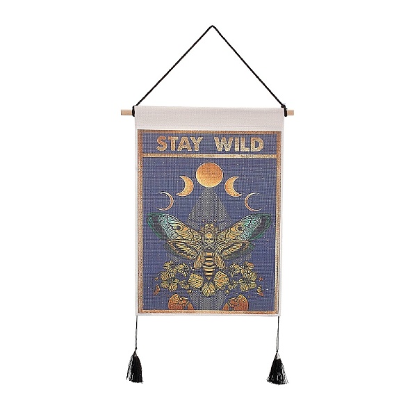 PandaHall Bohemia Style Cloth Wall Hanging Tapestry, Vertical Tapestry, with Wood Rod & Iron Traceless Nail & Cord, for Home Decoration..., Gold
PandaHall Bohemia Style Cloth Wall Hanging Tapestry, Vertical Tapestry, with Wood Rod & Iron Traceless Nail & Cord, for Home Decoration..., Gold