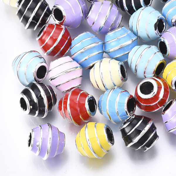PandaHall UV Plating Acrylic European Beads, with Enamel, Large Hole Beads, Rondelle, Platinum, Mixed Color, 12x12.5x12.5mm, Hole: 4.5mm..., Multicolor
PandaHall UV Plating Acrylic European Beads, with Enamel, Large Hole Beads, Rondelle, Platinum, Mixed Color, 12x12.5x12.5mm, Hole: 4.5mm..., Multicolor