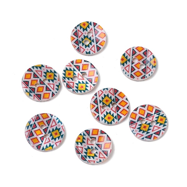 PandaHall 2-Hole Freshwater Shell Buttons, Flat Round, Colorful, 14x2mm, Hole: 2mm Shell Flat Round
PandaHall 2-Hole Freshwater Shell Buttons, Flat Round, Colorful, 14x2mm, Hole: 2mm Shell Flat Round