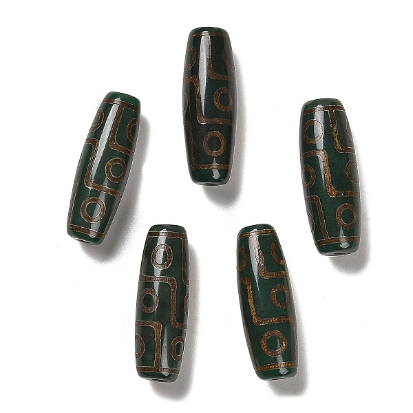 PandaHall Tibetan Style dZi Beads, Natural Agate Beads, Dyed & Heated, Oval, Dark Slate Gray, 9-Eye, 40~40.5x13~14mm, Hole: 2mm Tibetan...
PandaHall Tibetan Style dZi Beads, Natural Agate Beads, Dyed & Heated, Oval, Dark Slate Gray, 9-Eye, 40~40.5x13~14mm, Hole: 2mm Tibetan...