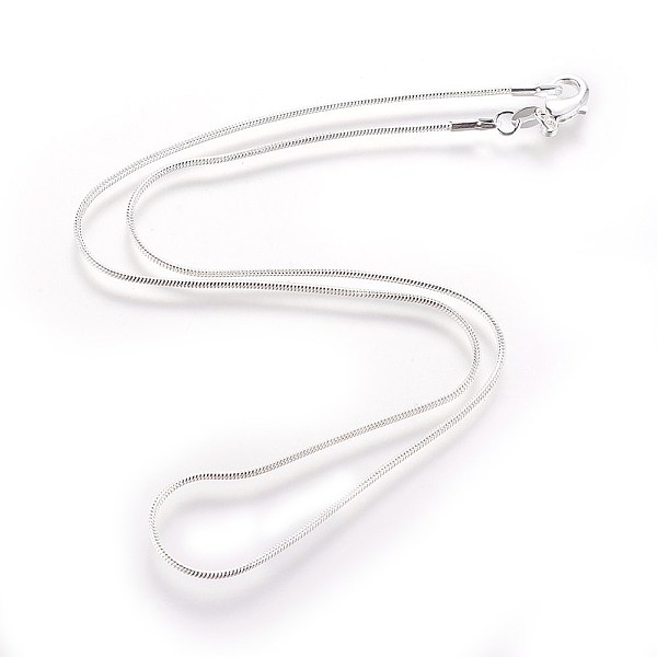 PandaHall Brass Round Snake Chain Fine Necklaces, with Lobster Claw Clasps, for DIY Jewelry Crafting, Silver Color Plated, 16 inch, 1mm...
PandaHall Brass Round Snake Chain Fine Necklaces, with Lobster Claw Clasps, for DIY Jewelry Crafting, Silver Color Plated, 16 inch, 1mm...