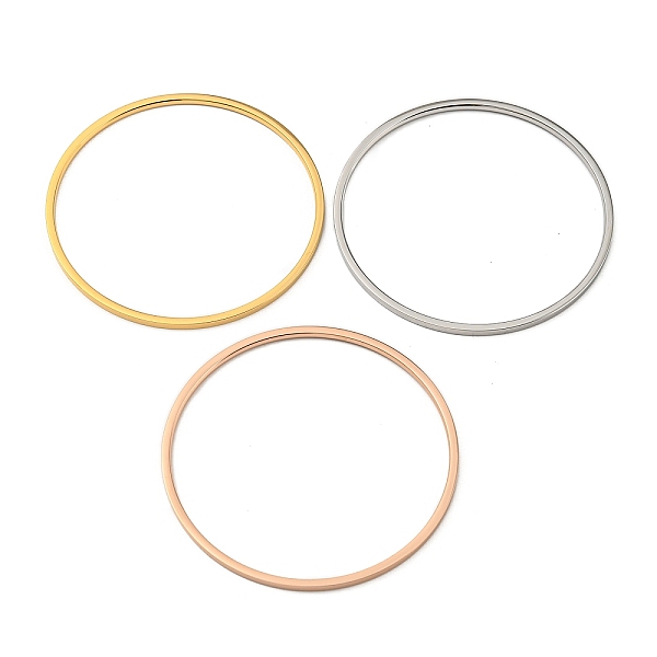 PandaHall 3Pcs 304 Stainless Steel Polishing Plain Bangles Kit, Mixed Color, 0.2cm, Inner Diameter: 2-1/8 inch(5.5cm) 304 Stainless Steel
PandaHall 3Pcs 304 Stainless Steel Polishing Plain Bangles Kit, Mixed Color, 0.2cm, Inner Diameter: 2-1/8 inch(5.5cm) 304 Stainless Steel