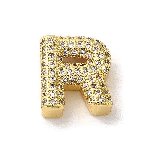PandaHall Brass Micro Pave Clear Cubic Zirconia Charms, Real 18K Gold Plated, Letter R, 13x11.5x5mm, Hole: 2x2.5mm Brass+Cubic Zirconia...
PandaHall Brass Micro Pave Clear Cubic Zirconia Charms, Real 18K Gold Plated, Letter R, 13x11.5x5mm, Hole: 2x2.5mm Brass+Cubic Zirconia...