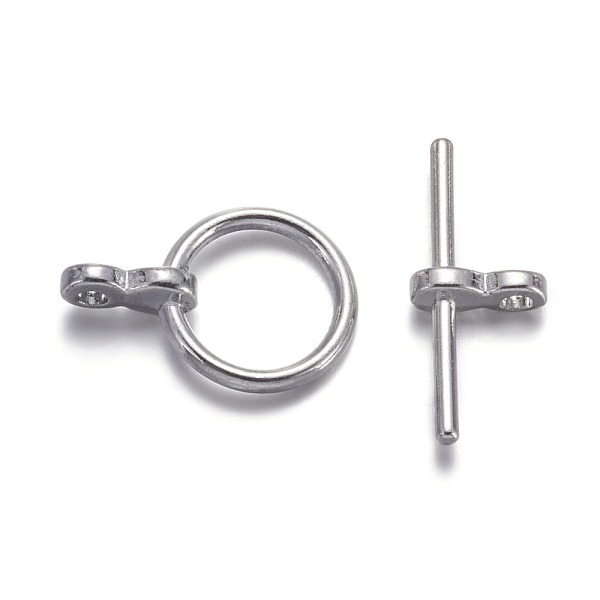 PandaHall Tibetan Style Toggle Clasps, Lead Free & Cadmium Free & Nickel Free, Ring, Platinum Color, Ring: 17x12x4mm, Bar: 8x19x4mm, Hole...
PandaHall Tibetan Style Toggle Clasps, Lead Free & Cadmium Free & Nickel Free, Ring, Platinum Color, Ring: 17x12x4mm, Bar: 8x19x4mm, Hole...