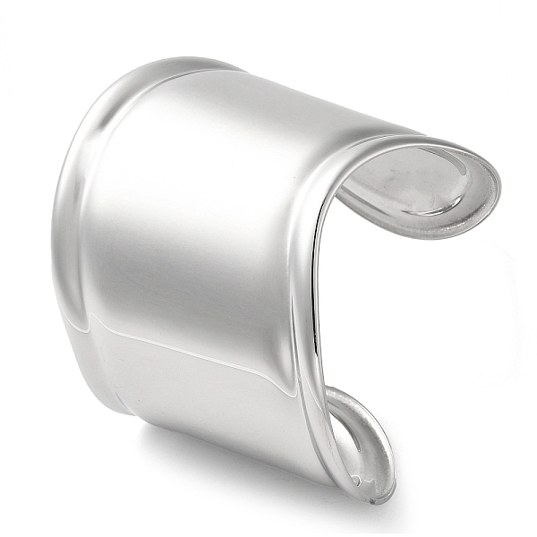 PandaHall Plain 304 Stainless Steel Wide Cuff Bangles for Women, Wave, Stainless Steel Color, Inner Diameter: 2-1/8 inch(5.5cm) 304...
PandaHall Plain 304 Stainless Steel Wide Cuff Bangles for Women, Wave, Stainless Steel Color, Inner Diameter: 2-1/8 inch(5.5cm) 304...