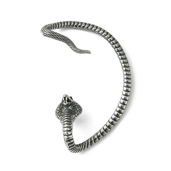PandaHall 316 Surgical Stainless Steel Cuff Earrings, Left, Antique Silver, 53.5x36.5mm 316 Surgical Stainless Steel Snake
PandaHall 316 Surgical Stainless Steel Cuff Earrings, Left, Antique Silver, 53.5x36.5mm 316 Surgical Stainless Steel Snake