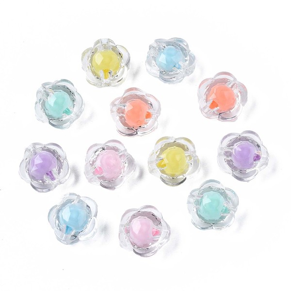 PandaHall Transparent Acrylic Beads, Bead in Bead, Faceted, Flower, Mixed Color, 12x12.5x8mm, Hole: 2mm Acrylic Flower Multicolor
PandaHall Transparent Acrylic Beads, Bead in Bead, Faceted, Flower, Mixed Color, 12x12.5x8mm, Hole: 2mm Acrylic Flower Multicolor
